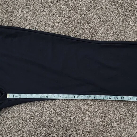 Nike Black Retro Capris Wide Leg Yoga Pants Medium - Picture 7 of 9